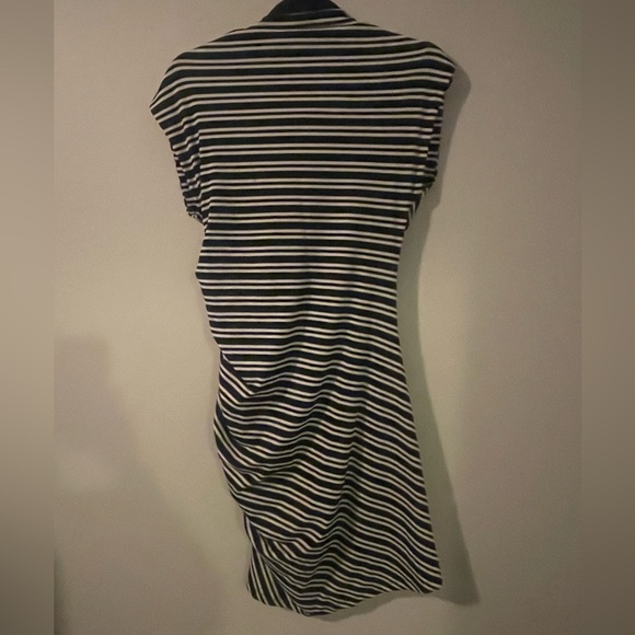 Anthropologie black and white striped dress - Picture 9 of 11